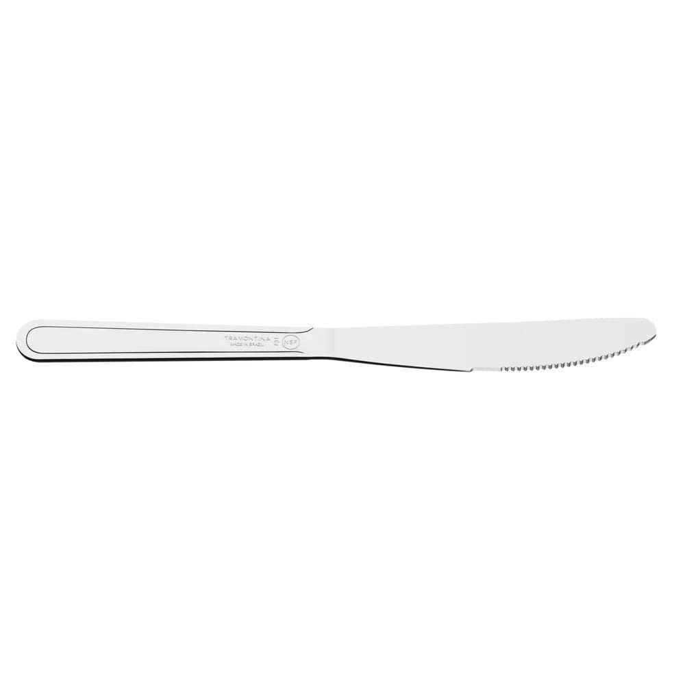 Kit 24 Faca De Mesa Inox Buzios 4&quot;