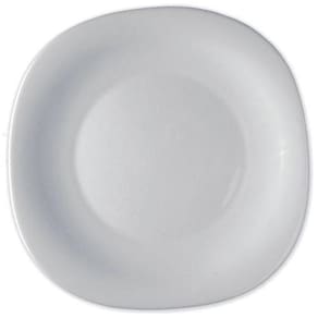Jogo 4 Prato Sobremesa De Vidro Parma Bormioli Branco 20cm