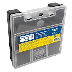 Organizador Plastico 7.1-2" Tramontina Com Tampa Transparente E Divisorias