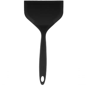 Espatula Raspadora Larga De Silicone Preto Lyor