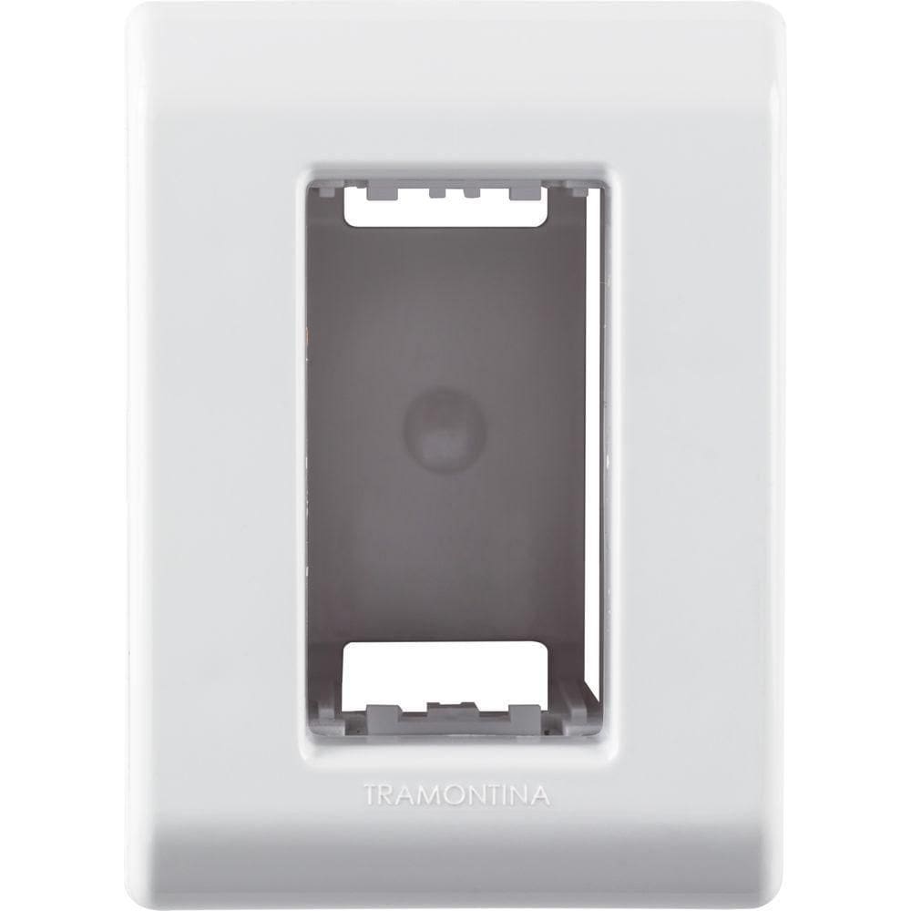Kit 6 Caixa De Sobrepor 1 Posto Tramontina Lizflex Branca