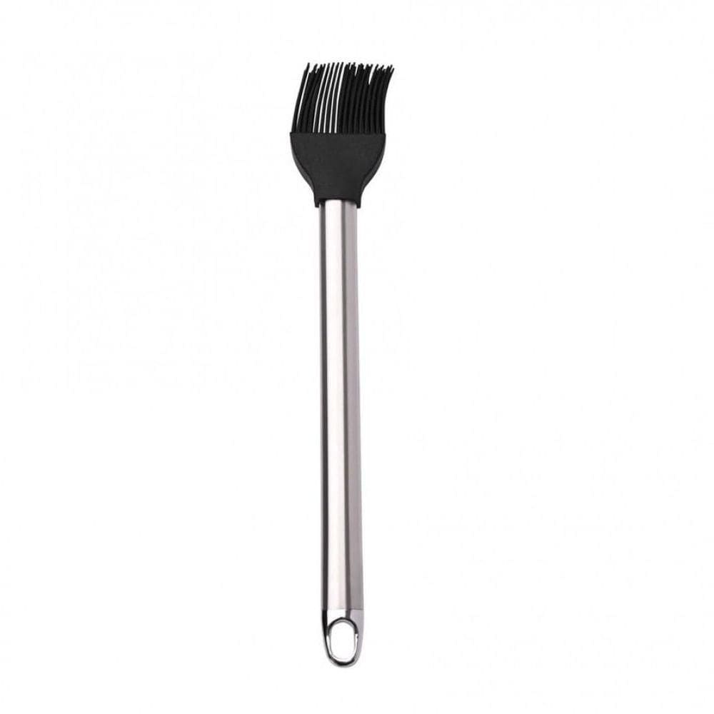 Pincel Culinario Preto Com Cabo Em Inox - Mimo Style