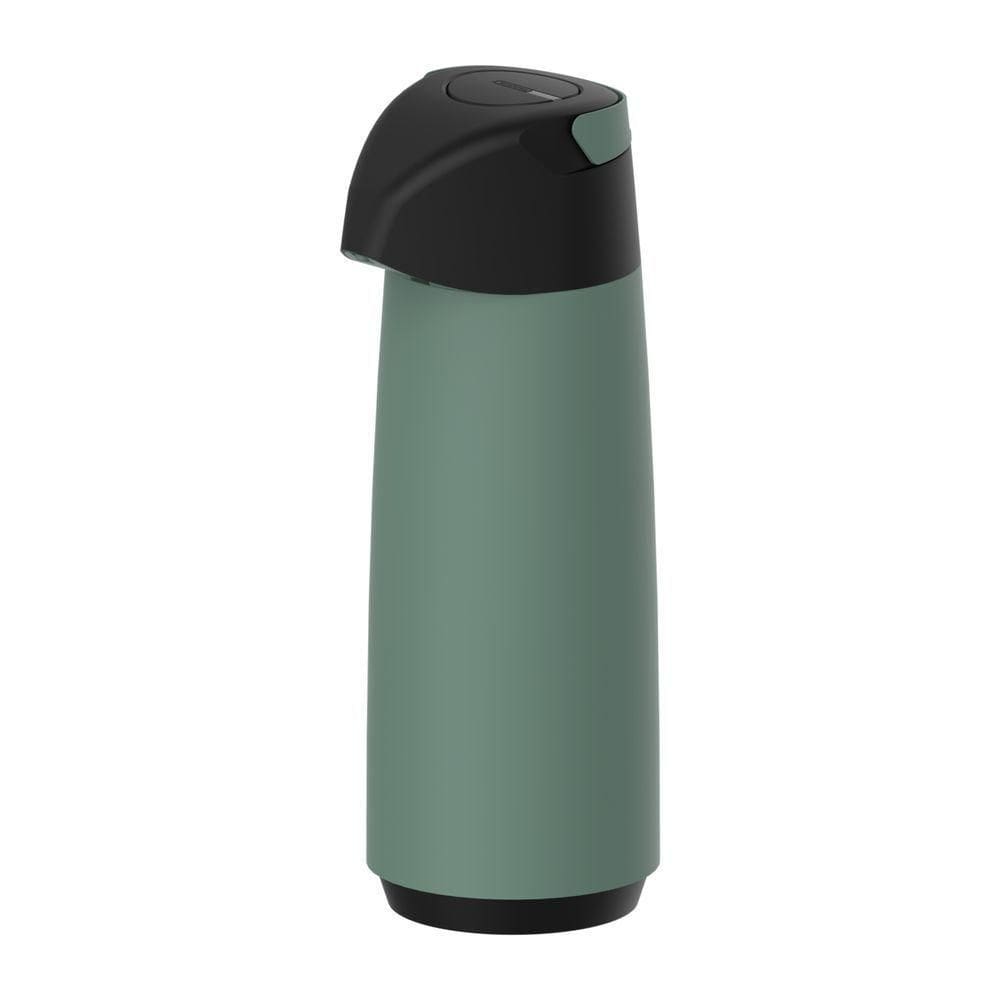 Garrafa Térmica Tramontina Exata Em Plástico Verde Com Ampola De Vidro 1,8 L