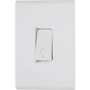 Conjunto 4x2 Com 1 Pulsador Campainha Tramontina Liz 10 A 250 V Branco
