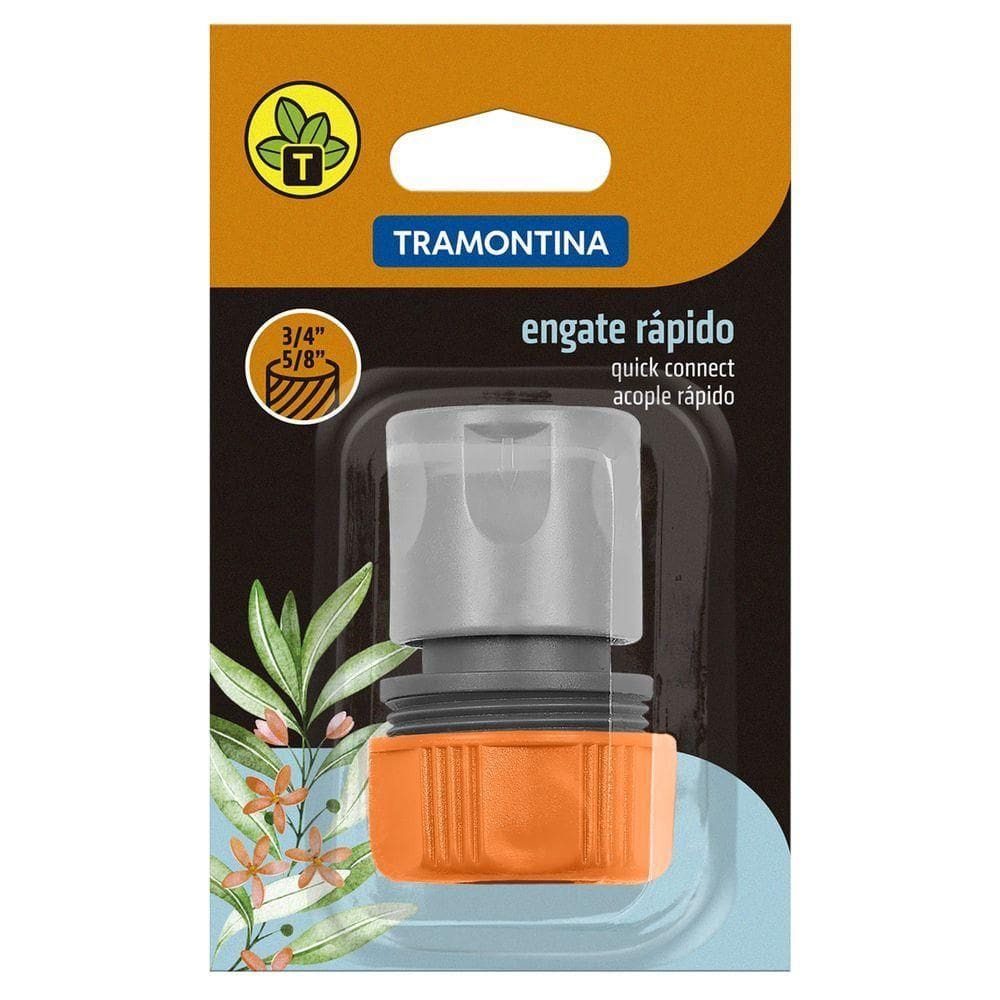 Engate Rápido Tramontina Em Plástico Para Mangueiras 5-8 Polegada E 3-4"