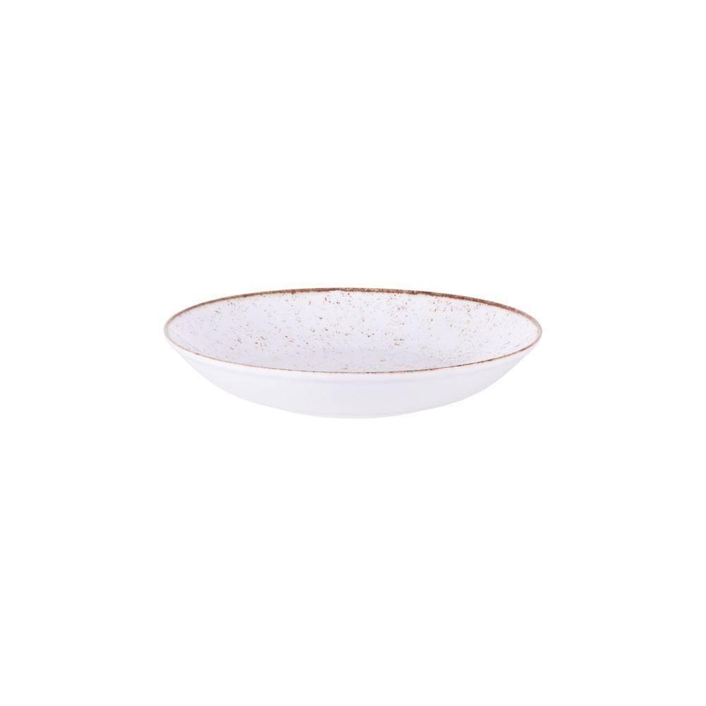 Prato Fundo Tramontina Rústico Marrom Em Porcelana Decorada 22 Cm