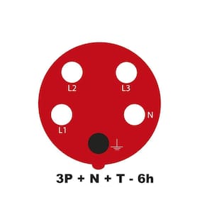 Tomada De Acoplamento Industrial 3p+n+t 32 A 380-415 Vca 6 H Tramontina