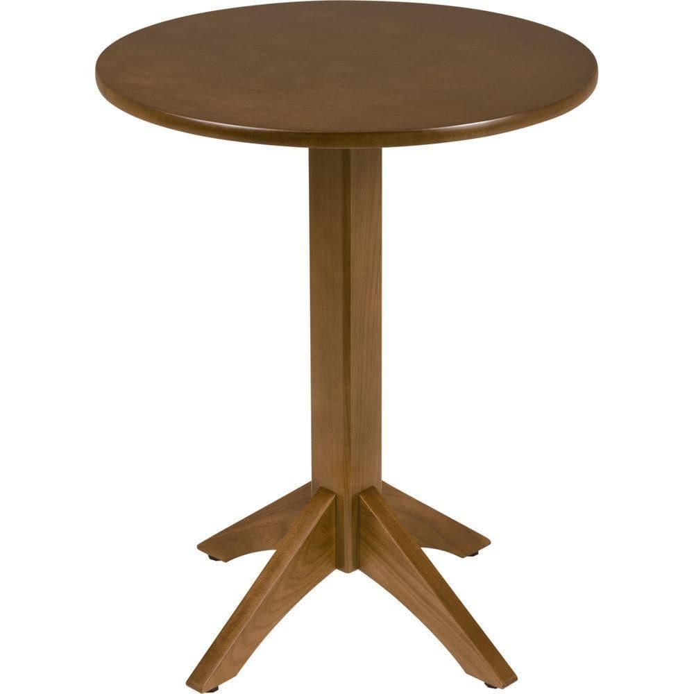 Mesa De Madeira Tramontina London Redonda Em Tauari Amendoa 2 Lugares 60 Cm