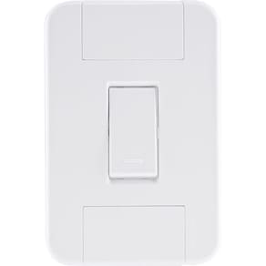 Conjunto 4x2 Com 1 Interruptor Simples 10 A 250 V Tramontina Tablet Branco