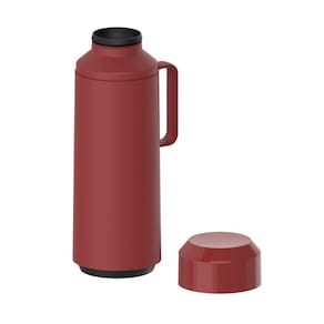 Garrafa Térmica Tramontina Vermelho Com Ampola De Vidro E Tampa Rosqueável 1 L