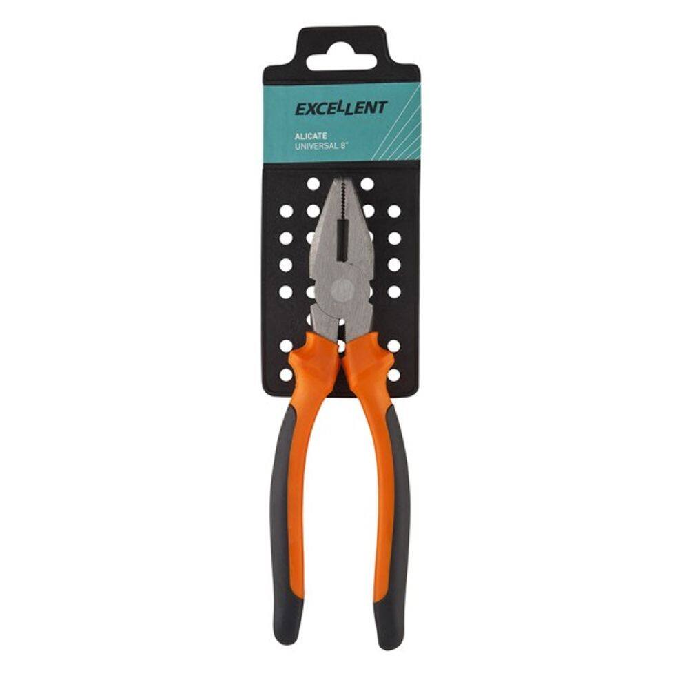 Alicate universal 8" cabo laranja/preto -8VL- Eda