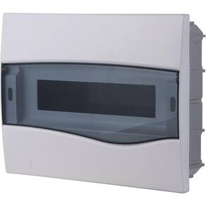 Quadro De Distribuição De Embutir 12 Din Ou 8 Nema Tramontina Com Porta Transparente