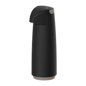 Garrafa Térmica Tramontina Exata Em Plástico Preto Com Ampola De Vidro 1,8 L