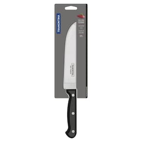 Faca Para Cozinha Tramontina Ultracorte Com Lâmina Em Aço Inox E Cabo De Polipropileno Preto 7"