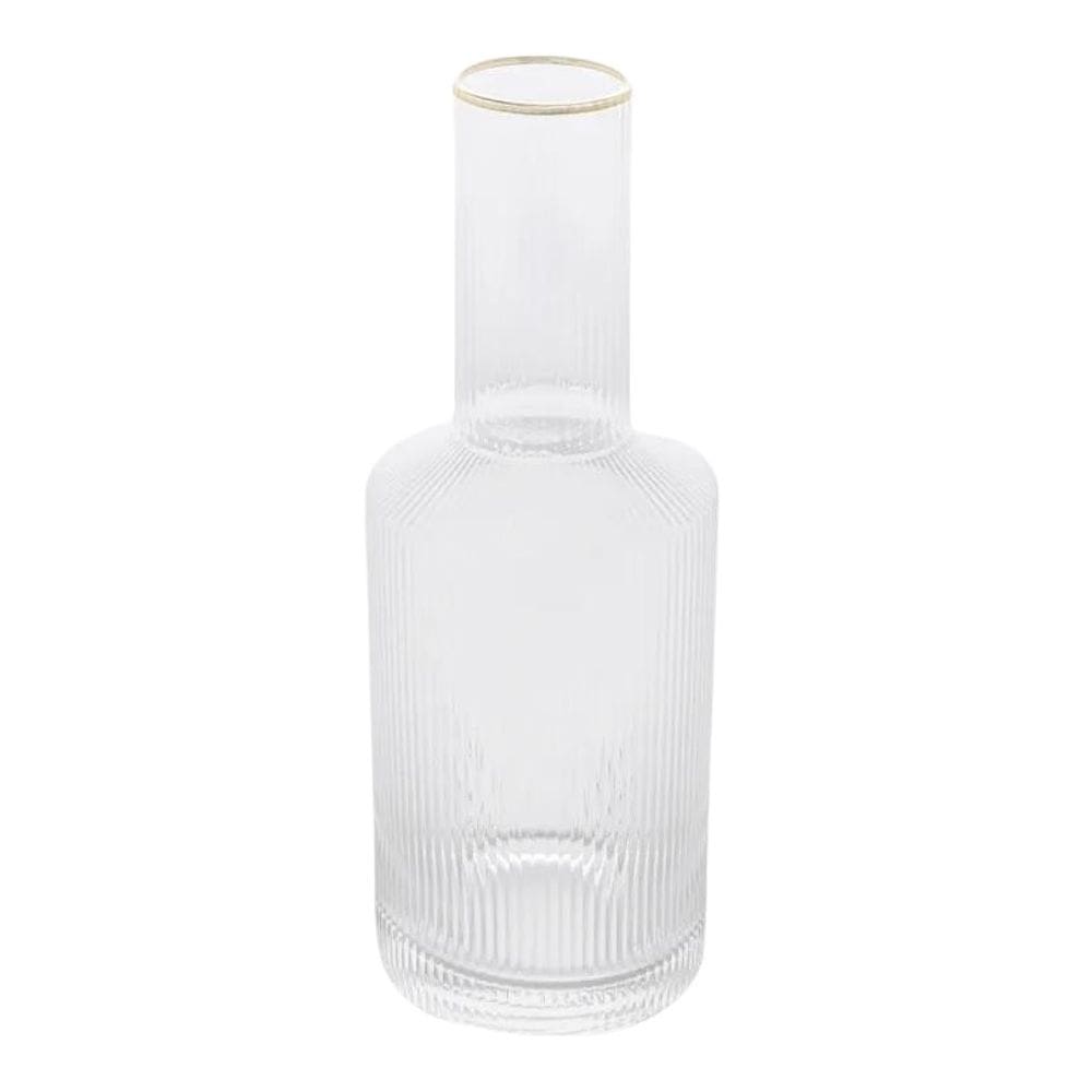 Garrafa Cristal Com Borda Dourada Lines 800 Ml Wolff
