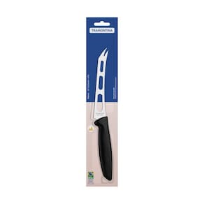 Faca Para Queijo Tramontina Plenus Com Lamina Em Aço Inox E Cabo De Polipropileno Preto 6"