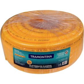 Eletroduto Corrugado Leve Flexivel Dn20 1-2" Tramontina 50 M