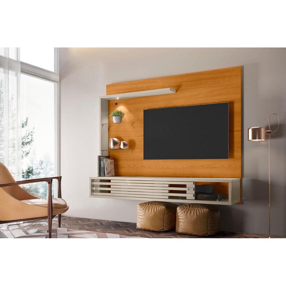 Estante Frizz Select para TV de até 50 polegadas - Cinamomo / Off White - Madetec