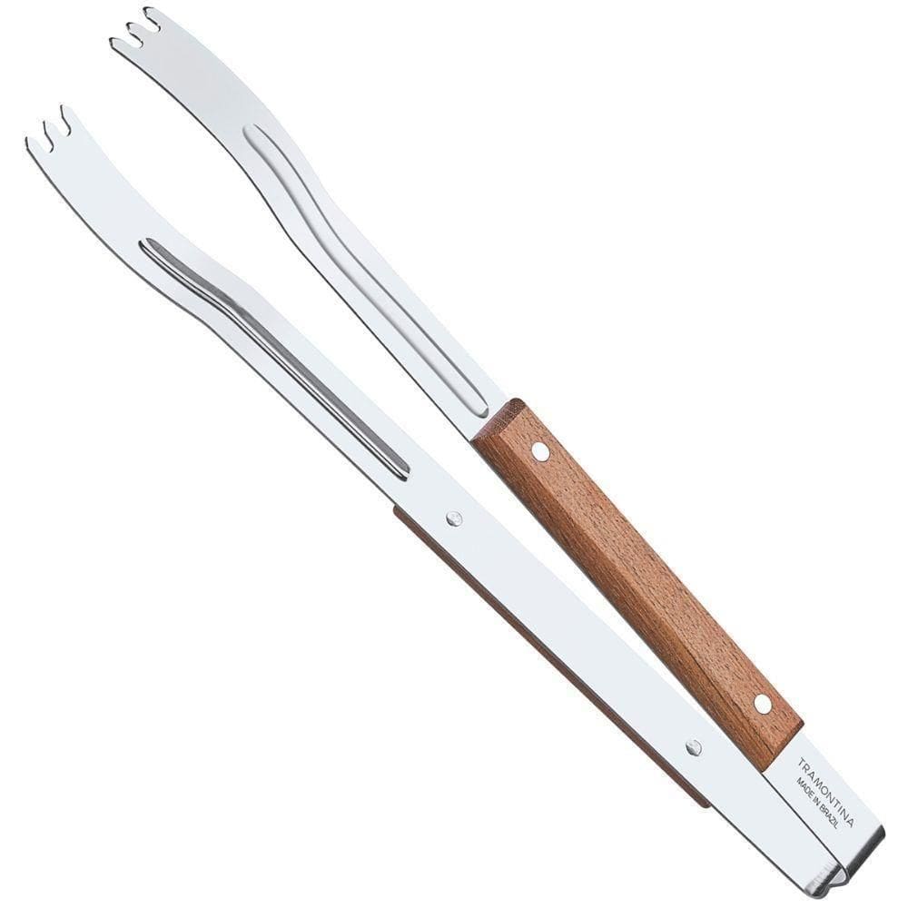 Pegador Para Carne Tramontina Churrasco Com Lamina Em Aço Inox E Cabo De Madeira 37 Cm
