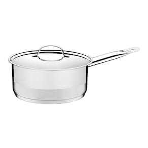Panela Tramontina Professional Em Aço Inox Fundo Triplo Com Tampa Plana Detalhe Satinado 24 Cm 4,7 L