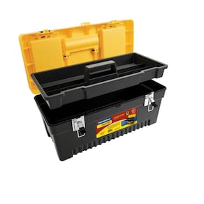 Caixa Plastica Para Ferramentas 20" Tramontina Com Bandeja Removivel E Travas Metalicas