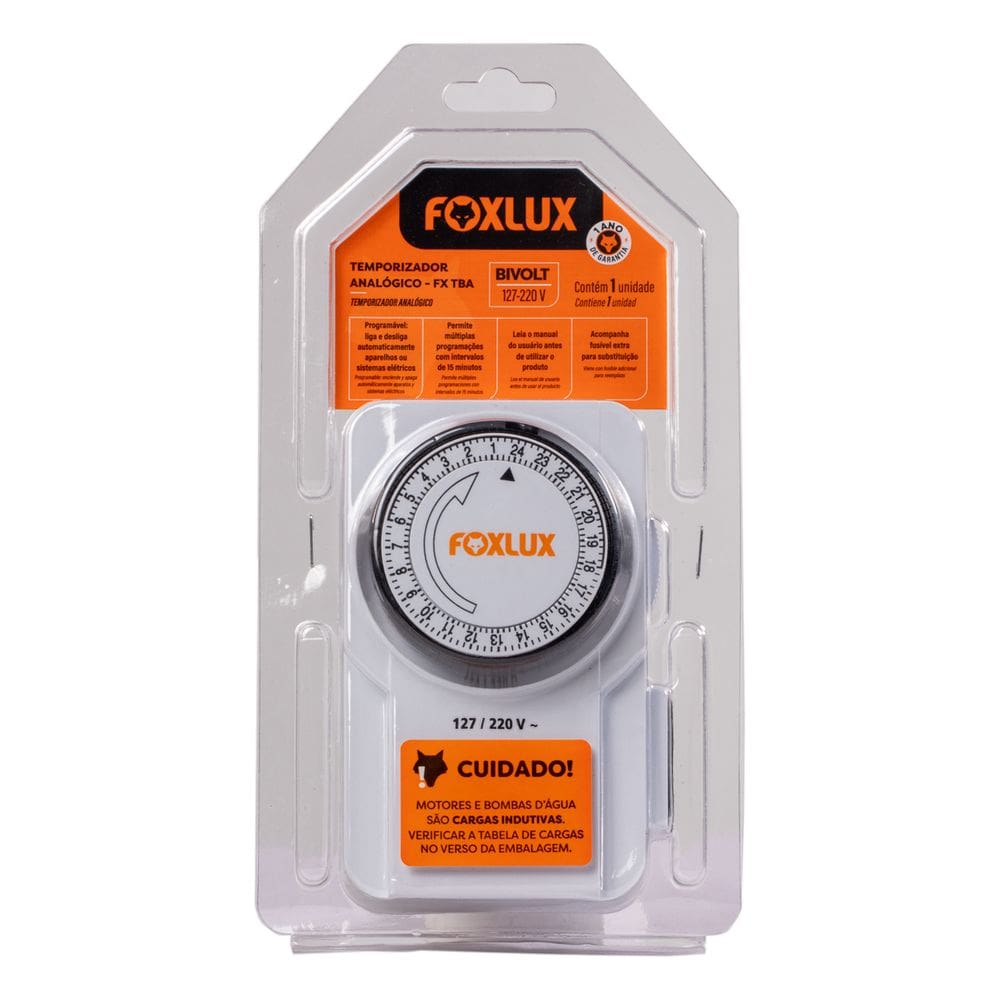Timer Temporizador Programador Analógico Bivolt Foxlux