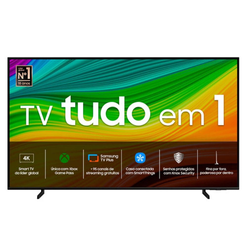 Smart TV Samsung 65 Polegadas QLED 4K 65Q60D 2024 Design AirSlim Gaming Hub AI Energy Mode Alexa Built-in
