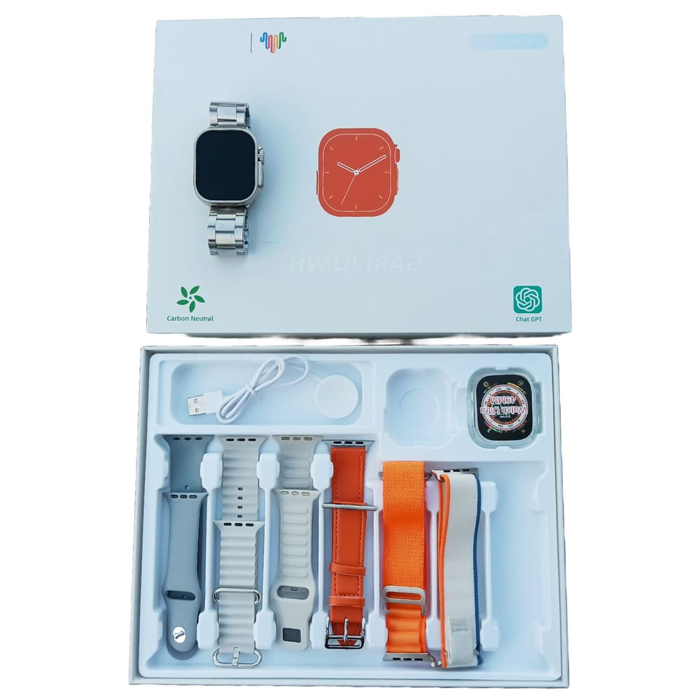 Smartwatch Hw Ultra 2 Chat Gpt 7 Pulseiras Lançamento 2024