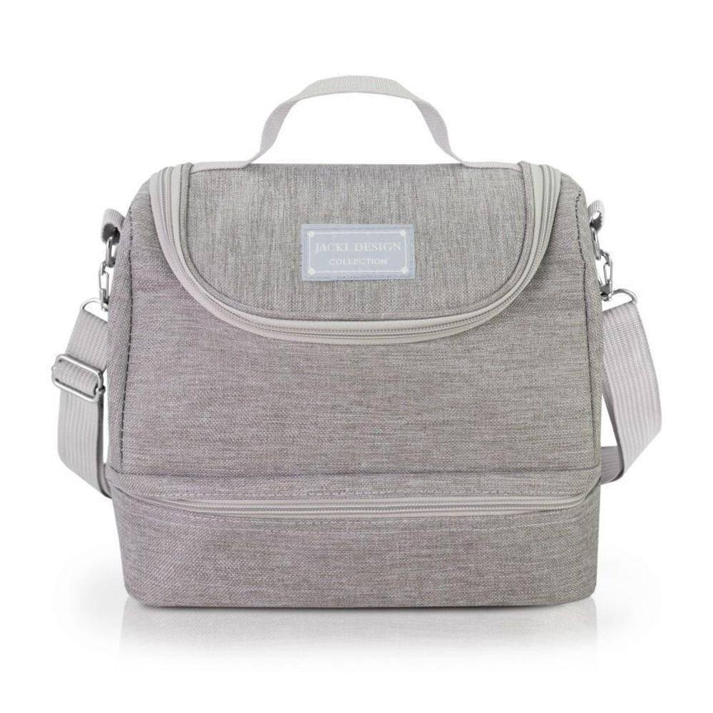 Bolsa Termica Com 2 Compartimentos Joy - Cinza