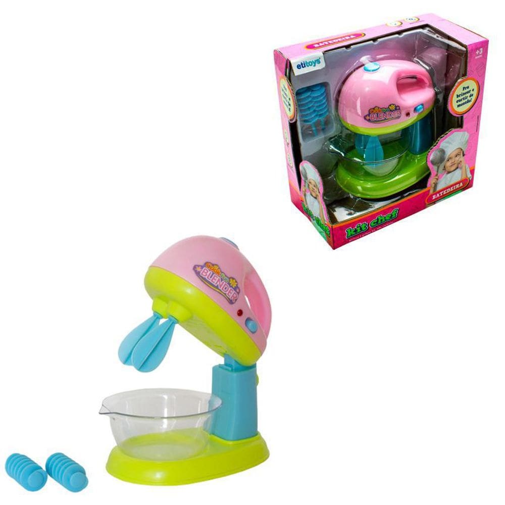 Batedeira Kit Chef De Brinquedo Luz Som - Etitoys