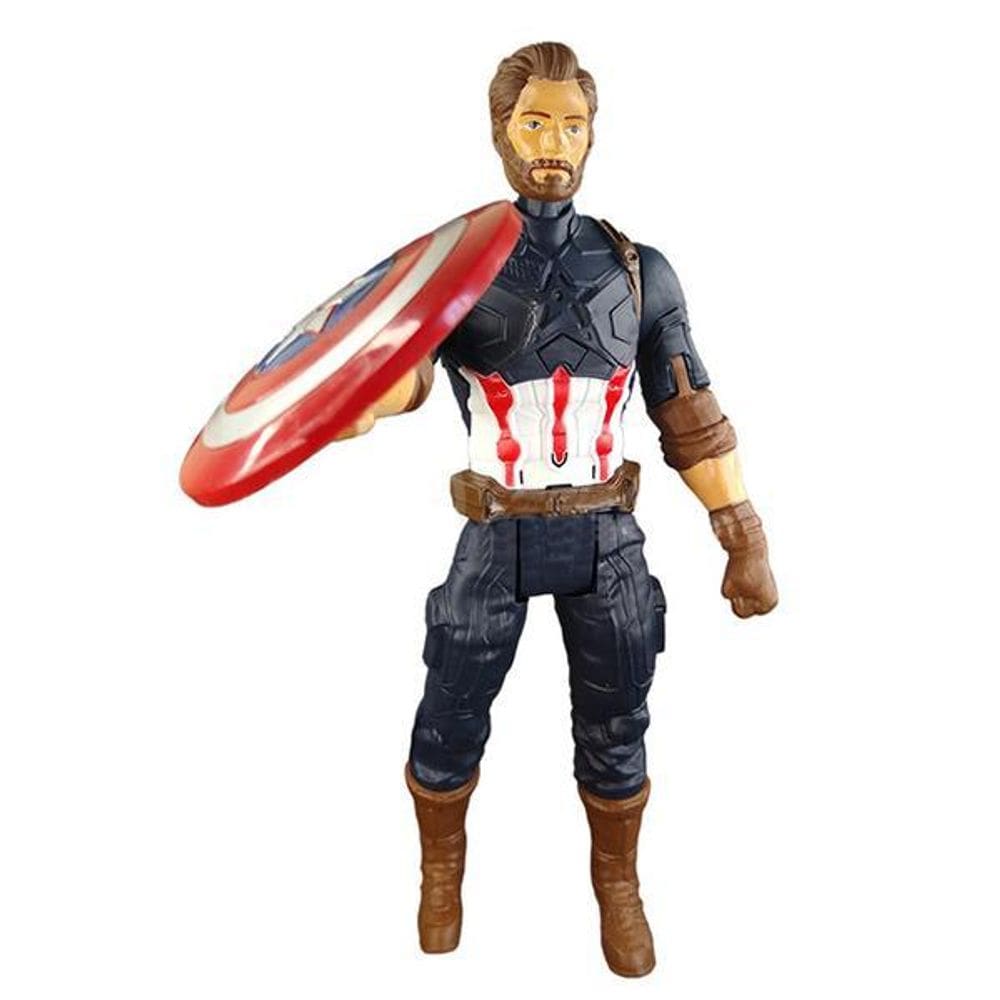 Boneco Action Figure Vingadores Capitão America Fala 29Cm 9