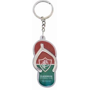 Jogo Caneta De Metal + Chaveiro Forma De Chinelo Fluminense