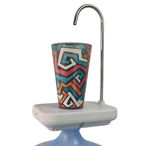 Bomba Eletrica USB com Suporte Agua Bebedouro Galao Garrafao Bateria Recarregavel 20 Litros Automatico Cozinha
