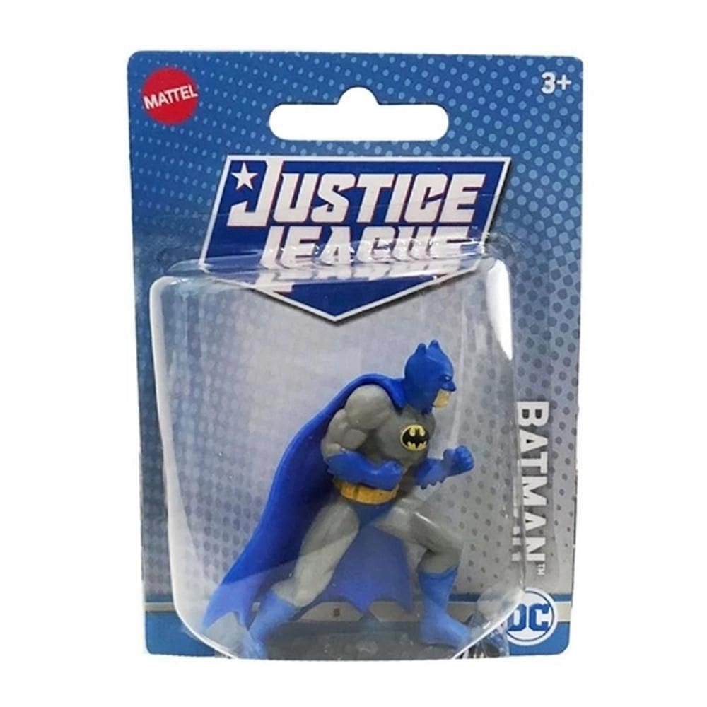 Mini Figura Dc Comics Liga Da Justiça Batman Azul - Mattel