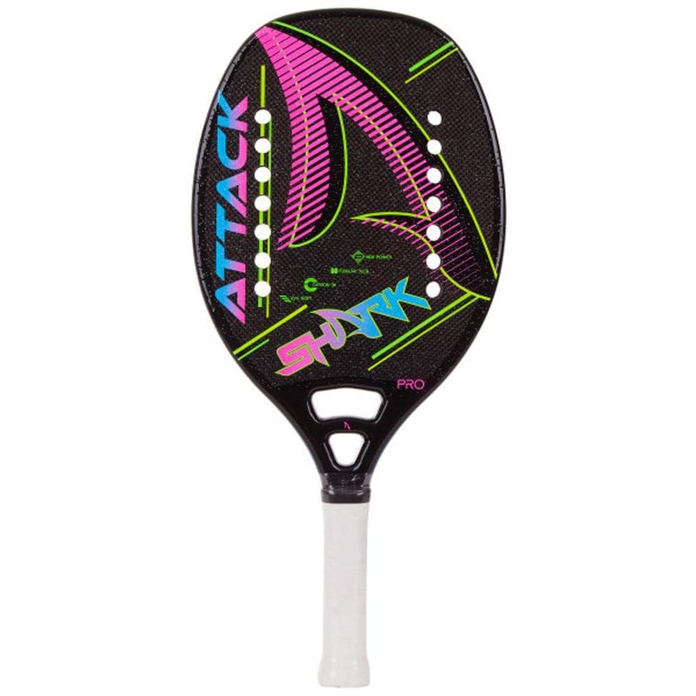 Raquete Beach Tennis Shark Attack 2022 Carbon 3k 320-340g