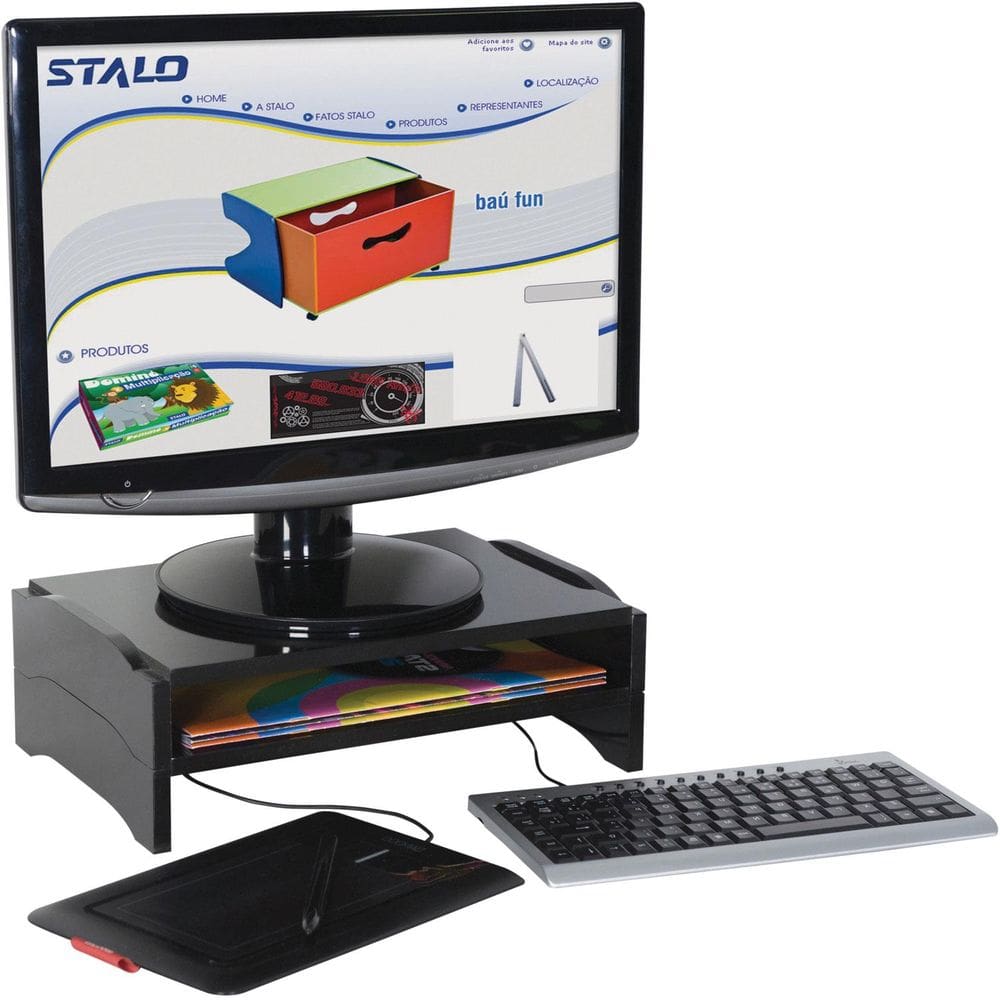 Suporte Para Monitor Preto - Stalo