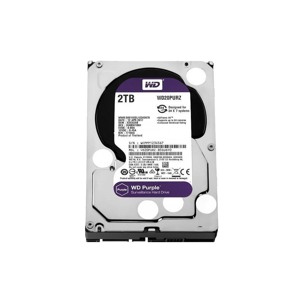 Hd 2Tb Sata Iii Western Digital Purple Surveillance Wd20Purz