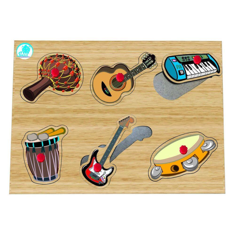 Quebra Cabeça Com Pinos - Instrumentos Musicais