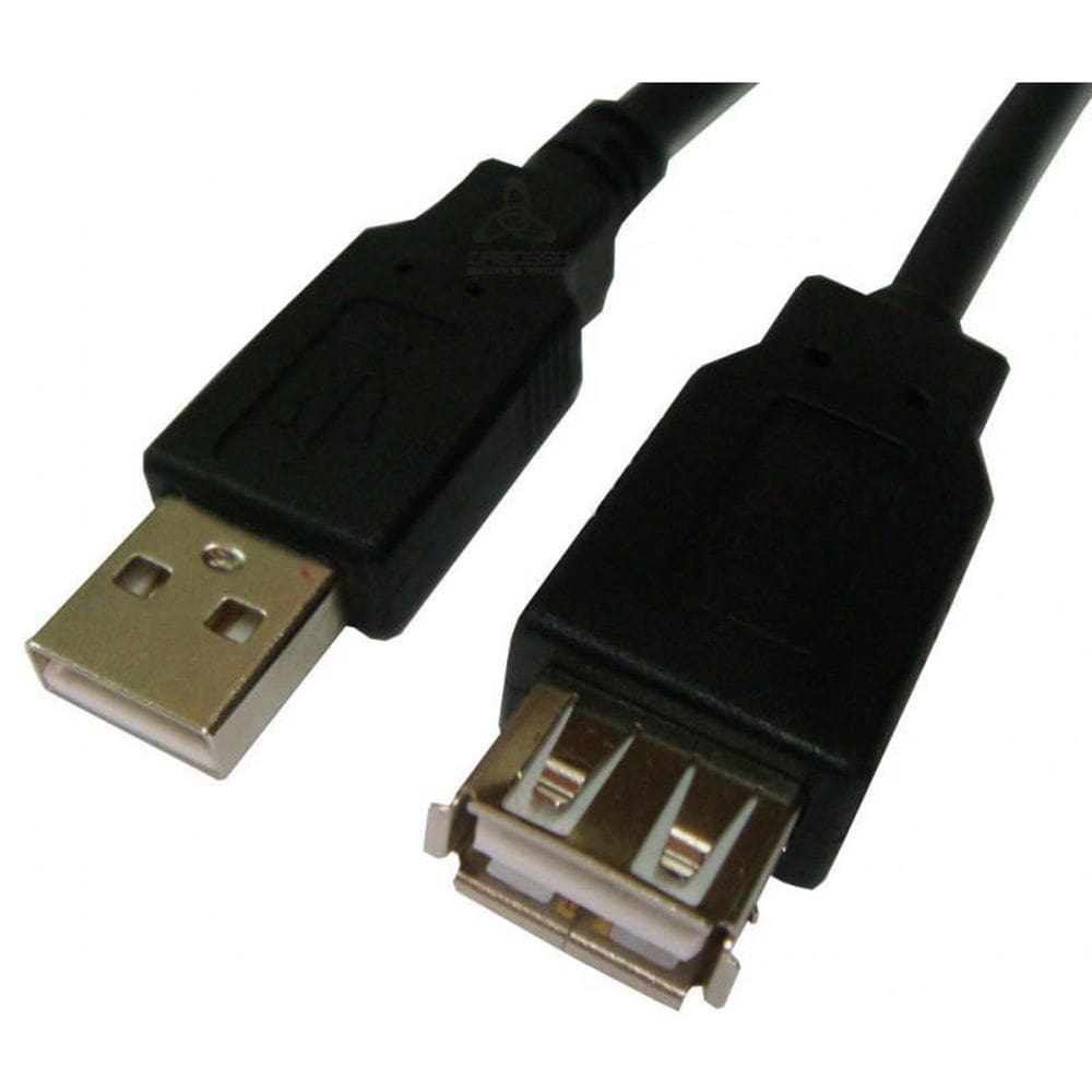 Cabo Extensor Usb 3 Metros Macho X Fêmea Plus Cable