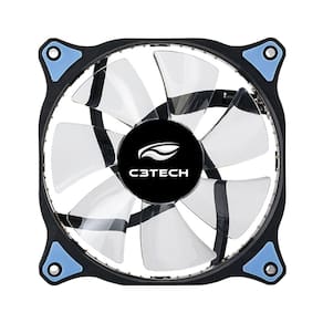 Cooler C3TECH para gabinete F7-L130BL 3 pinos 12cm