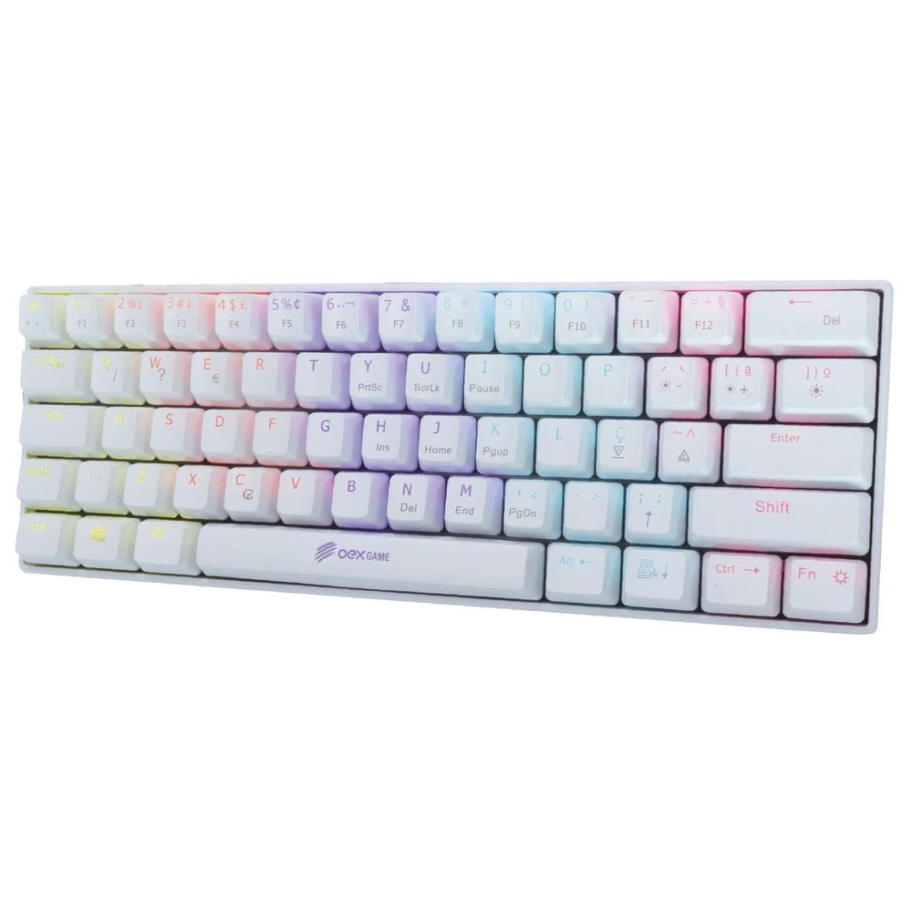 Mini Teclado Mecânico Gamer Outemu Red Branco