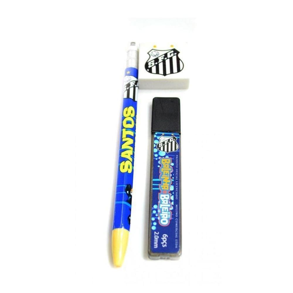 Jogo Com Lapiseira 2.0Mm Borracha E Grafites Santos