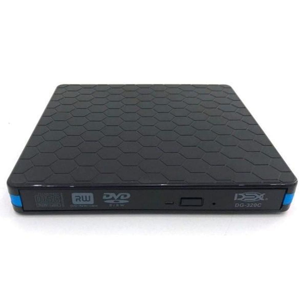 Leitor Gravador De Cd Dvd-Rw Externo Usb 3.0 Type-C