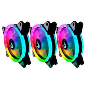 Kit 3X Cooler Fan Rgb 120Mm Com Controle Remoto Rise Mode