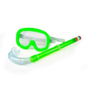 Kit Mergulho Snorkel 2 Peças Verde 15,5cm 145g