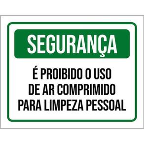 Kit 3 Placas Seguranç Proibido Comprimido Higiene Pessoal