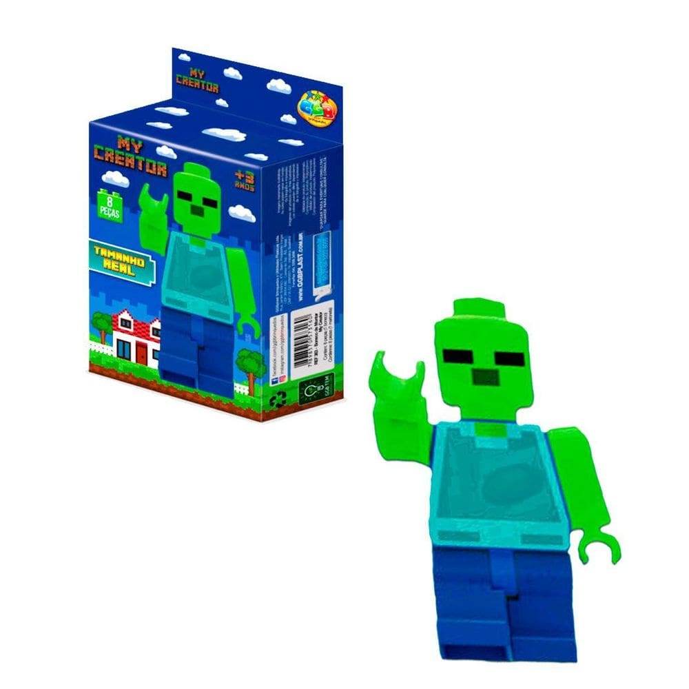 Brinquedo Zumbi Infantil Tamanho Real Com 8 Peças