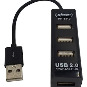 Hub USB 2.0 4 Portas KP-T110 - Knup
