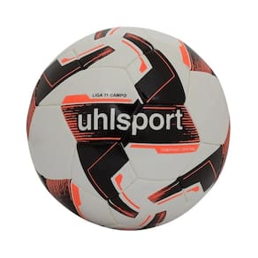Bola Campo Uhlsport Liga 11 Preto/Branco/Salmão