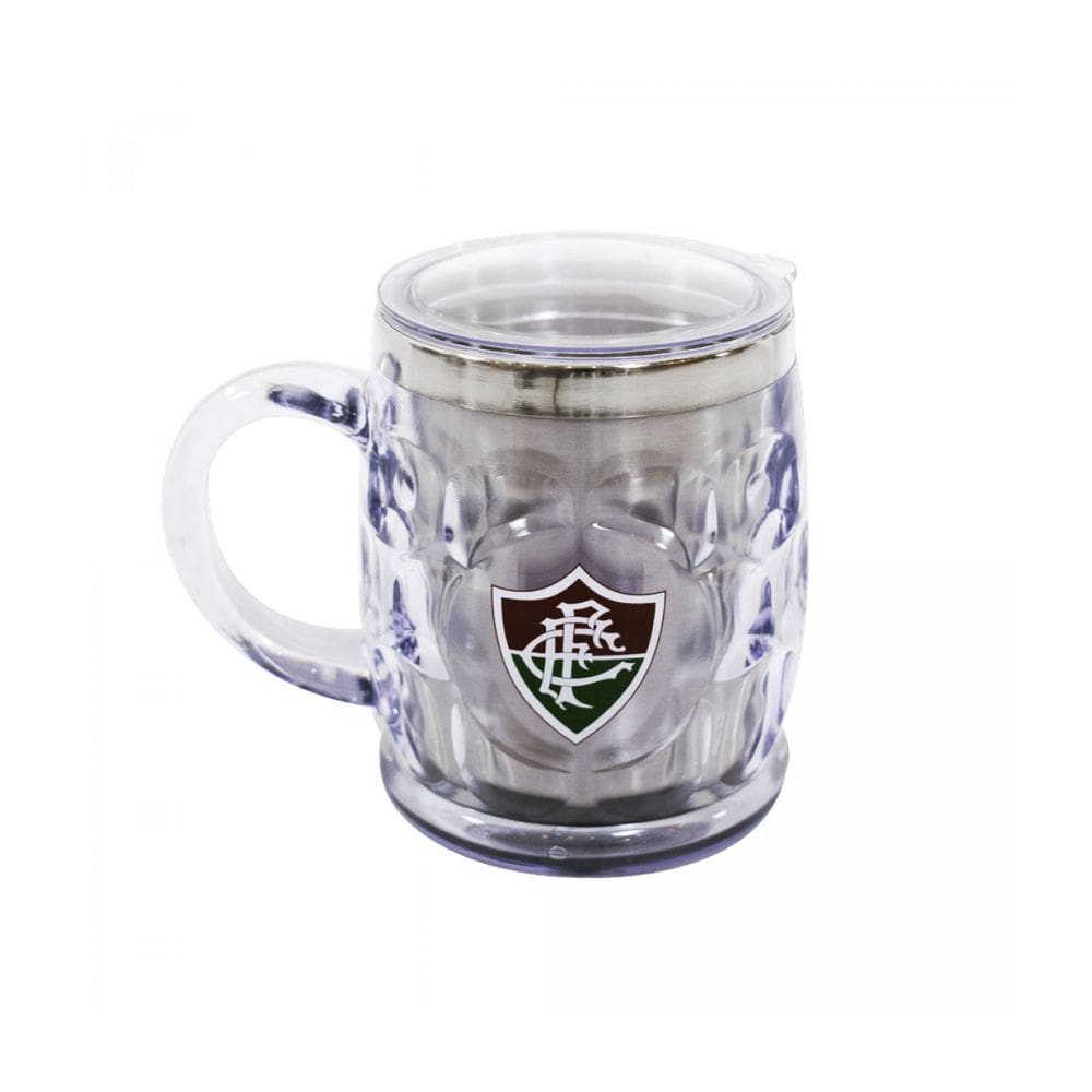 Caneca Plástica e Inox 500ml - Tampa de Silicone